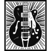 Guitar Silhouette Poster Art
