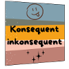 Konsequent inkonsequent Farbkontrast