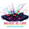 Music Is Life Turntable Beat