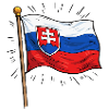Slowakei Flagge mit Wappen