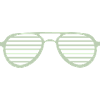 Retro Stripe Sunglasses