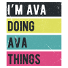I’m Ava Doing Ava Things Retro Colors
