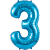 3rd Birthday Shirt, Blue Balloon Helium