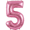 5th Birthday, Fifth Birthday Balloon Pink