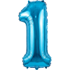 1st Birthday, First Birthday Balloon Blue