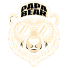 Papa Bear logo with sunglasses