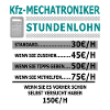 The hourly wage of mechanic