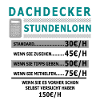 Dachdecker Stundenlohn