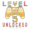 5th birthday. 5 Next Level Unlocked