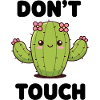 Cute Cactus with Flowers – Kawaii Illustration