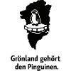 Pinguin auf Grönland-Eis