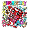 Number Day 2026 Neon Calculator