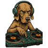 Weimaraner DJ Retro – Dog with HeadphonesWeimarane