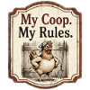Min coop Mine regler Sjov Hønsegårdshumor