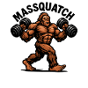 Massquatch Weightlifting Sasquatch Funny Bigfoot