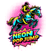 Neon Pop Jump – Reiten Springpferd