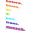 Rainbow Identity: Homo Bi Pan Trans