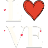 Herz-Liebe Typografie