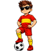 Soccer Boy Spain Fan Spanish Flag