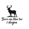 Hirschsilhouette im Wald