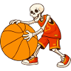 Skeleton Basketball Player Street Style