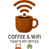 café wifi "Voici mon bureau" Télétravail