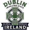 Dublin Ireland Celtic Cross Shamrock 