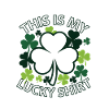 My Lucky Shirt Shamrock Clover Design