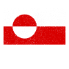 Grønlands flag - Nuuk - Grönland - Danmark Danmark