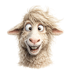 Happy Sheep Portrait