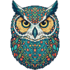 Bunte Eule