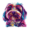 Portrait de chien : Éclaboussure aquarelle