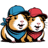 Two Guinea Pig Duo Caps