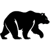Ours en silhouette, minimalisme et sérénité