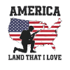 America Land que j’aime soldat patriote