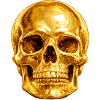 Golden Skull Luxury Gothic