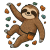 Funny Bouldering Shirt with Sloth