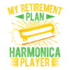 Funny Harmonica Player Retirement Plan Player