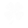 Four-leaf dot design clover
