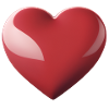 Heart Gloss Red – Heart Symbol Pattern
