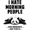 I Hate Morning People Panda