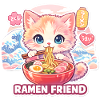Cat Ramen Friend Pastel