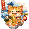 Large Ramen Wave T Shirt