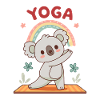 Koala Yoga Rainbow