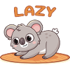 Koala Faul auf Holzmatte