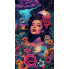 Neon Floral Siren
