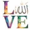 Allah Love Mosaic Geometric Art