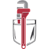 Red Wrench Art Design