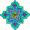 Geometric Mandala Star Pattern