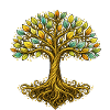 Arbre de vie stylisé – Harmonie naturelle